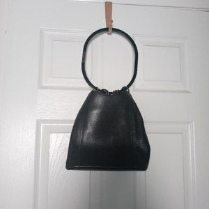 Gucci Vintage Black leather bag with resin handle
